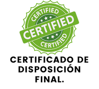 Certificado gestión de Residuos Peligrosos